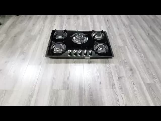 スマートキッチン キッチンテーブル 温かいガラス 4 燃焼器 組み込みガスストーブ