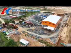 Affordable / Customizable Steel Frame Buildings For Fast track Industrial Prefab Projects