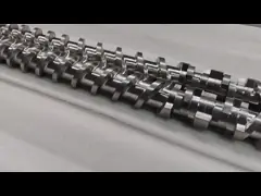 Elementos roscados Bloque roscado Bloque de crujido de doble tornillo Granulador de plástico Accesorios Bloque de malla Bloque de crujido