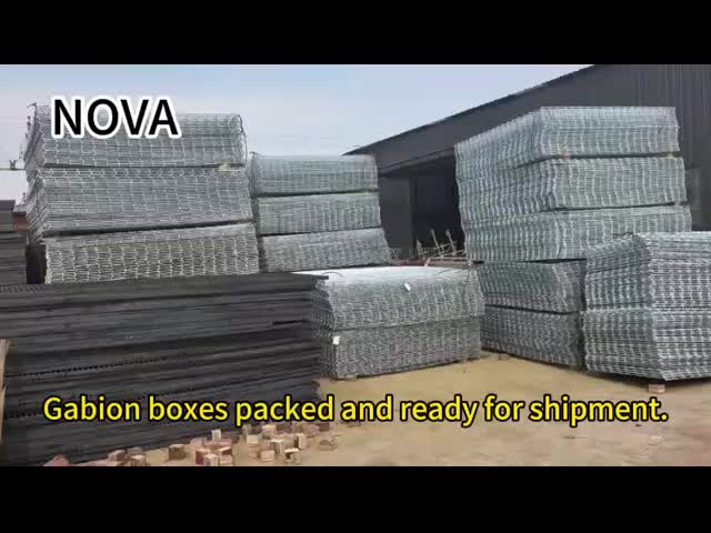 Malha galvanizada revestimento das cestas 4x1x1m 60x80mm de Gabion do pó