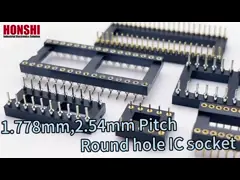 2.54mm IC Soket okrągły Kobieta łącznik nagłówkowy SMT Typ 6Pin 10Pin 28Pin przez 64Pin