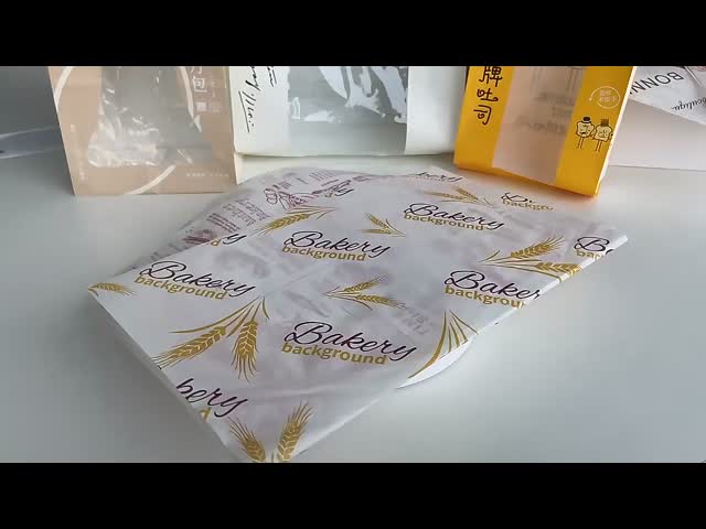 PE Coated Wax Greaseproof Food Wrapping Paper Fried Chicken Burger Packaging Personalized