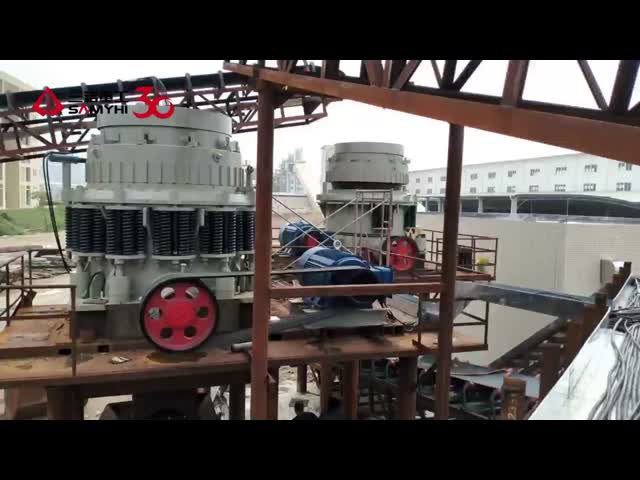 高性能 200 TPH 化合物 春輪 円形 クラッシャー 採石 鉱山