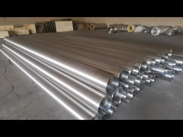 砂制御のためのBlevedの溶接リングVワイヤー覆いスクリーン管/水十分スクリーン