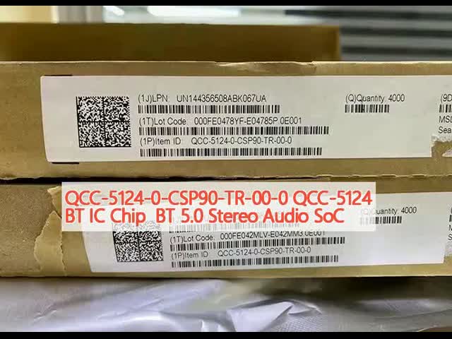 Estéreo SoC audio de BT 5,0 da microplaqueta de QCC-5124-0-CSP90-TR-00-0 QCC-5124 BT IC