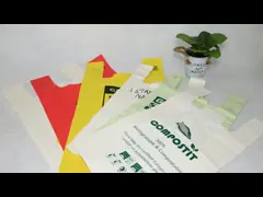 Custom printed Certified Compostable Biodegradable plastic Carry Bags