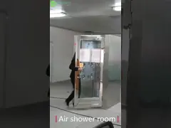 Ducha de aire de acero inoxidable GMP con velocidad del aire de 25 m/s video
