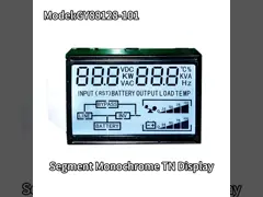 5.0V LCD Segment Screen TN Monochrome LCD Display White LED Backlight PCB Board