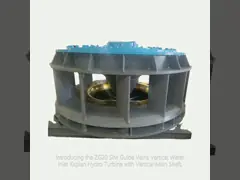 ZG20SiMn Guia Vanes Entrada de água vertical Kaplan Turbina hidráulica com eixo principal vertical