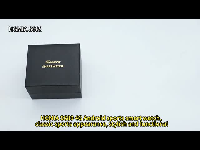HGMIA S689 シムカード 4G スマートウォッチ 1.508インチ AMOLED スクリーン HD デュアルカメラ