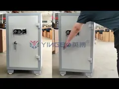 Caixa de segurança de documentos de 150 kg, ignífugo, fechadura digital eletrônica, chave de segurança