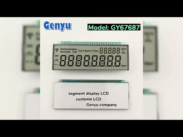HTN Custom Segment LCD Display 6 O'Clcok 3.3V 26PIN For Gas Meters