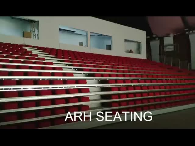 Подгонянный Bleacher размера телескопичный усаживая моторизованную высоту шага места на открытой трибуне 300mm