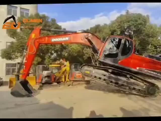 Подержанный гидравлический экскаватор Doosan Доменный экскаватор 7530 мм радиус