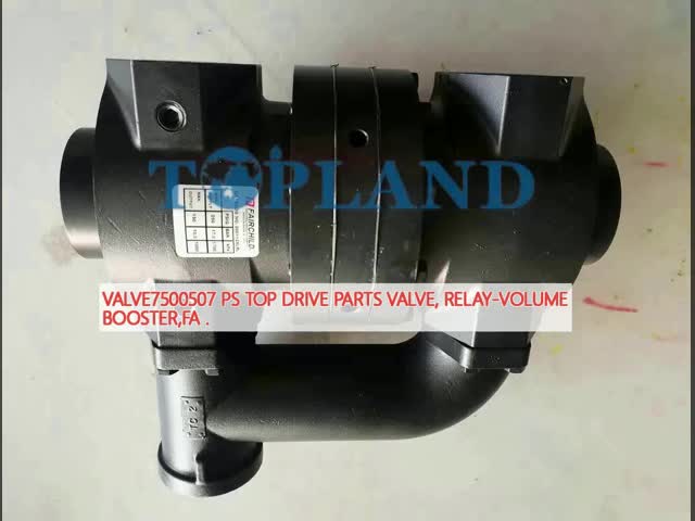 7500507 Ps Components de conduite supérieure Volume du relais de soupape Booster Pièces de rechange vidéo