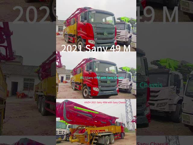 小型中古コンクリートポンプトラック 2021 Sany 49M