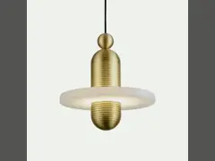 Nordic Simple Marble Single Head Restaurant Chandelier Modern Fashion Small Bedroom Pendant Lamp