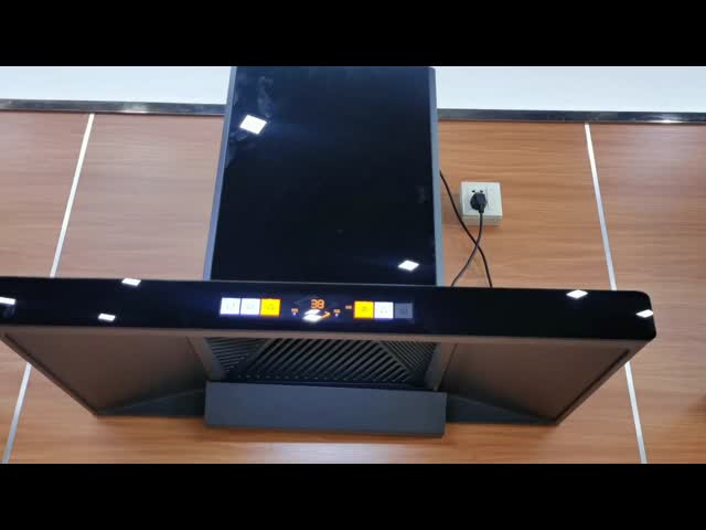 Elegante LED montado na parede, capuz de chaminé em forma de T com controle táctil, modelo T-956C.