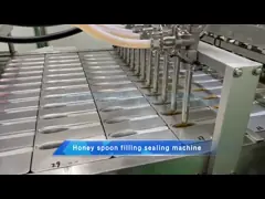 High Accuracy Cup Filler Packaging Machine Honey Spoon Filling With PLC Control System