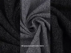 Wear Resistant Solid Knit Fabric 165g Yarn Dyed Material For Polo Shirt