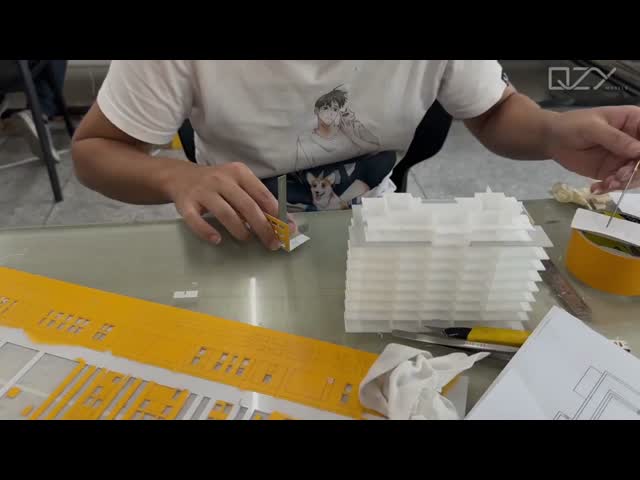 EMBT-1/1000 BIT-Shenzhen Branch Architectural Model Современное архитектурное моделирование
