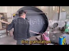 화학적 파우더를 위한 디스크 복합 비료 과립기
