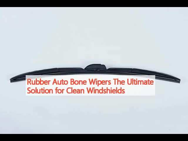 Rubber Auto Bone Wipers Silent Operation Weather-resistant For Cars Vans Trucks Clean Windshields