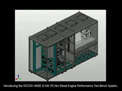 SSCD12-1000/4500 12kW 115Nm نظام مقاعد اختبار أداء محركات الديزل