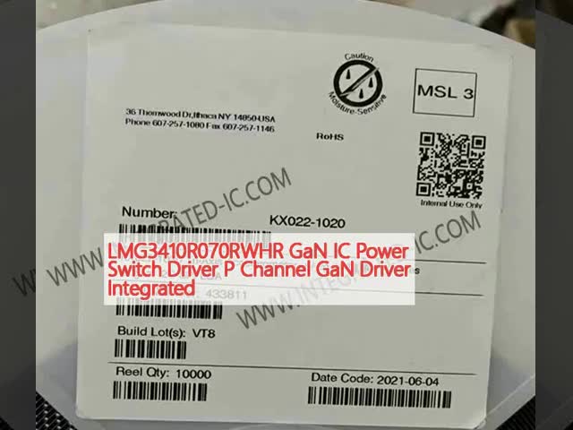 LMG3410R070RWHR GaN ICの電源スイッチの運転者PチャネルのGaNの運転者は統合した