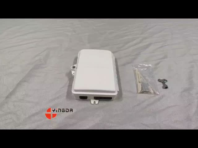 4 Port UV Weather Resistant FTTH Fiber Termination Box 4 Fibers SC Wall Mount Box