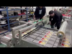 Cooked Food Vacuum Tray Sealer Machine , 380V Lunch Tray Sealing Machine