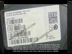 Sterownik FET LMG3411R070RWHR Gan Power Ic Przełączniki dystrybucji zasilania Kanał P 32VQFN