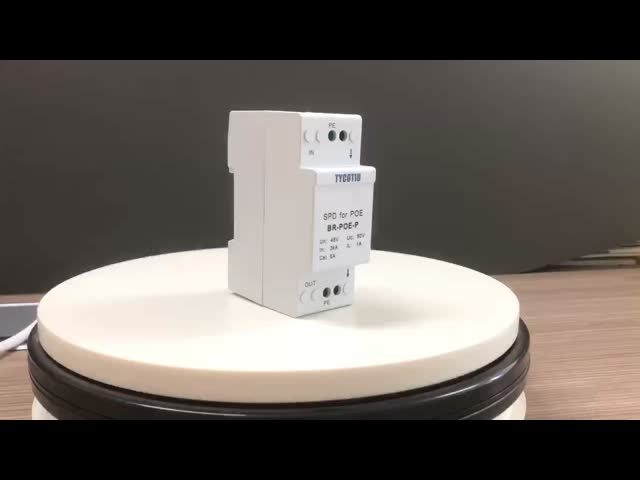 Para-raios dos dados do ponto de entrada do protetor de impulso da rede Ethernet do ponto de entrada dos ethernet 48V RJ45 de BR-POE-P