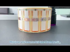 Stampi fiscali personalizzati con stampa arcobaleno avanzata e sicurezza anti-falsificazione per la finitura superficiale del micro testo