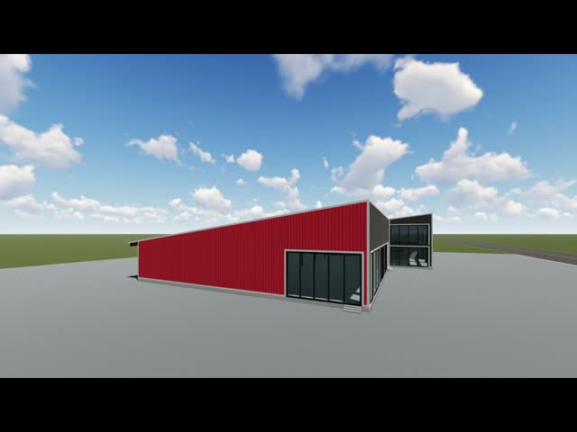 商業用 金属製 プリファブリックビル 金属型空間枠 建築