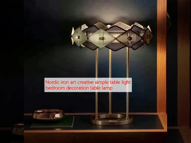 Nordic Iron Art Creative Simple Table Light Bedroom Decoration Table Lamp