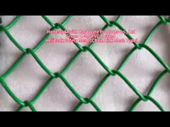 10 ans d'utilisation de la chaîne couverte en PVC de couleur verte pour le réseau de sécurité de héliport.