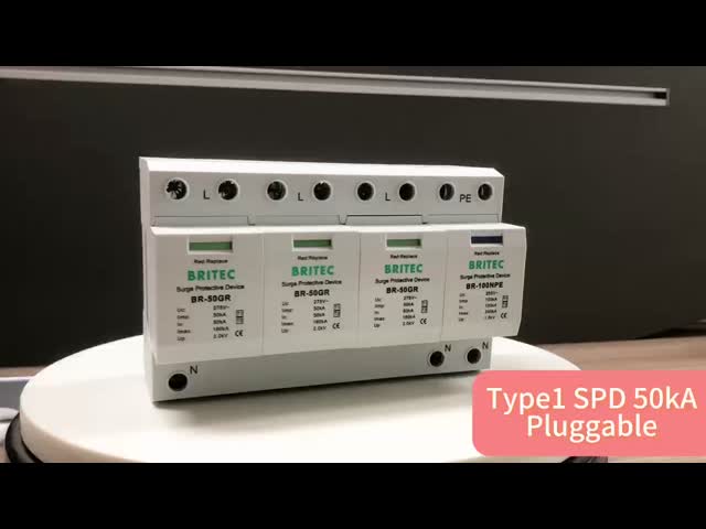 T2 T1 Arrester молнии защитного приспособления пульсации типа 1 Ac BR-50GR 275 3P Spd трехфазный