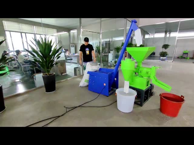 7.5kw novo projeto Grande máquina de moagem de arroz portátil 700kg por hora Capacidade
