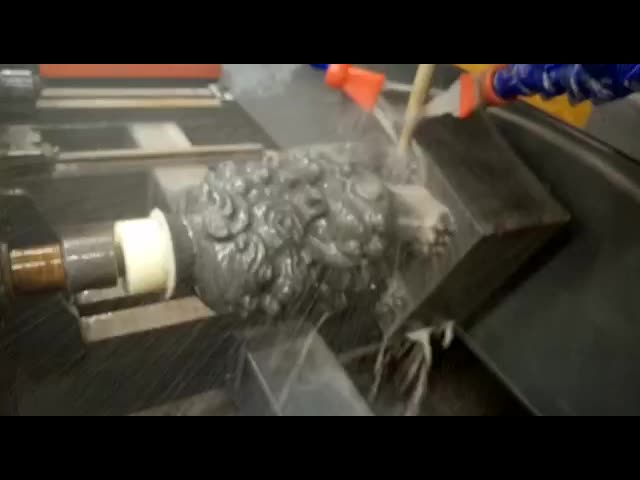 Stone Lion Three Dimensional Stone Carving Machine Four Axis