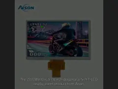 -40 bis 95 Grad 7 Zoll benutzerdefiniertes LCD-Display-Modul 40pins LVDS-Schnittstelle 500cd/m2
