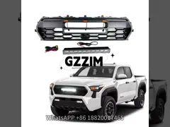 Toyota Tacoma 2024 ABS Mesh Vordergitter mit Lichtbalken Schwarzer Autogitter Vorder Mittlergitter