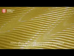 MDF Base 3D Panneaux muraux décoratifs Peinture naturelle ou colorée Finition 6 mm 15 mm Épaisseur