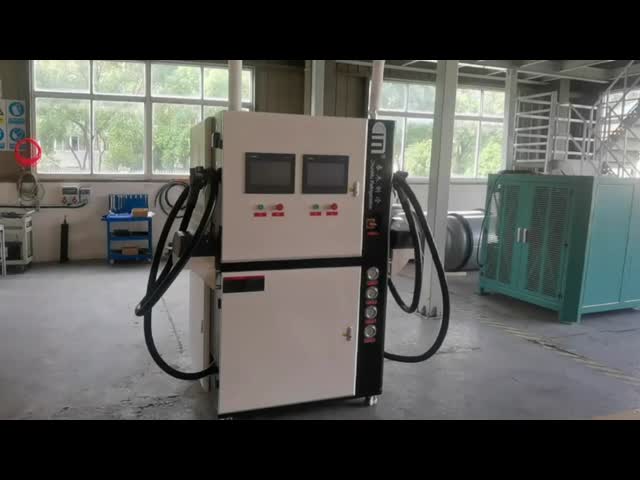 R134a R404A Machine de charge au freon à double système de charge vidéo