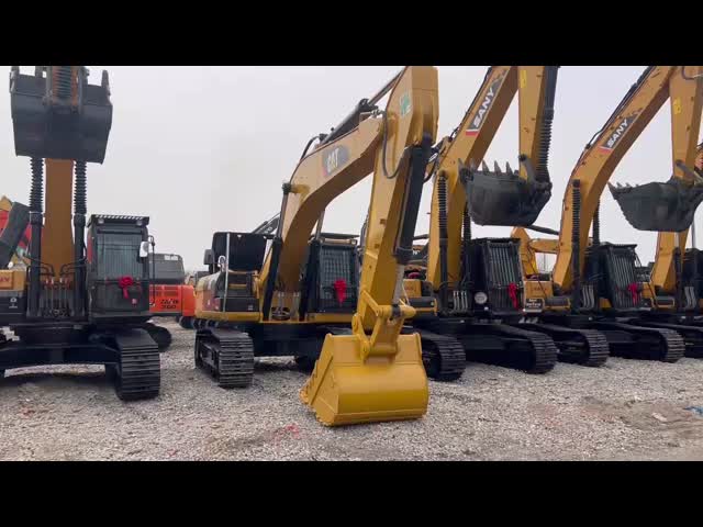 オリジナル 36 トンの大型機械 CAT 336D エンジニアリング用掘削機 重い掘削機 ビデオ