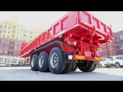 12R22.5 Tires 3 Axle Tipper Semi Trailer for Heavy Duty Cargo Transport