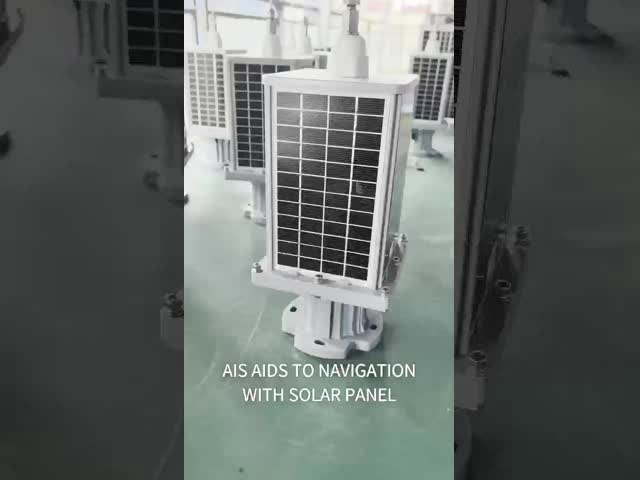 IP68 Terminal AIS integrado com painel solar e bateria de lítio recarregável