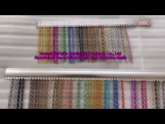 Hotel Anodized Double Hook 3x3mm Chain Link Fly Screen 3x3m 4x3m