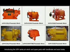 XJFH-Series Air Winch And Spare Parts 3.5 M3/min With Hand Brake And Auto Brake