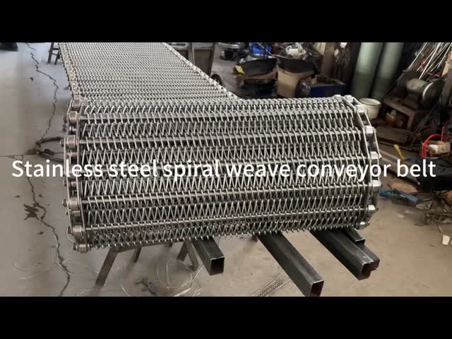 チェーンリンク ステンレス・スチール・ワイヤ・メッシュ 螺旋型金属コンベヤーベルト 凍結機用